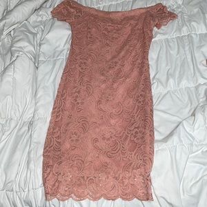 RUE21 champagne pink bodycon dress Size: M
